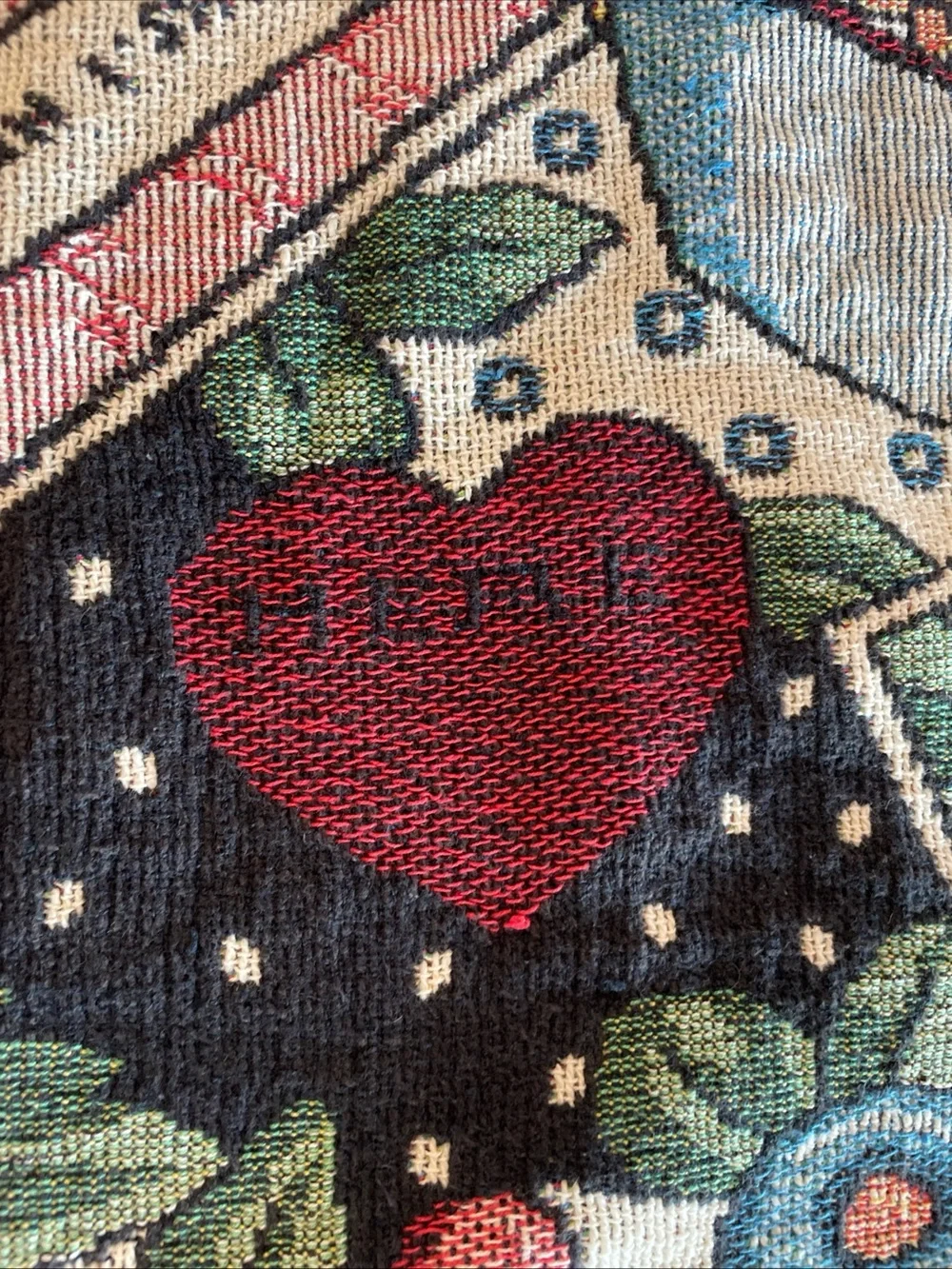 Multicolor Tapestry Throw Blanket with Fringe